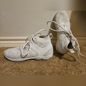White rebel revolution cheer shoes womens
